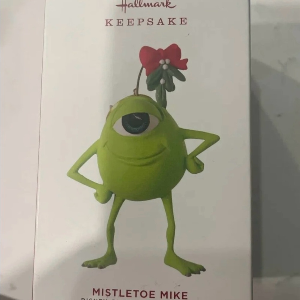 2019 Hallmark MISTLETOE MIKE Monsters Inc Disney Pixar Christmas ornament NEW